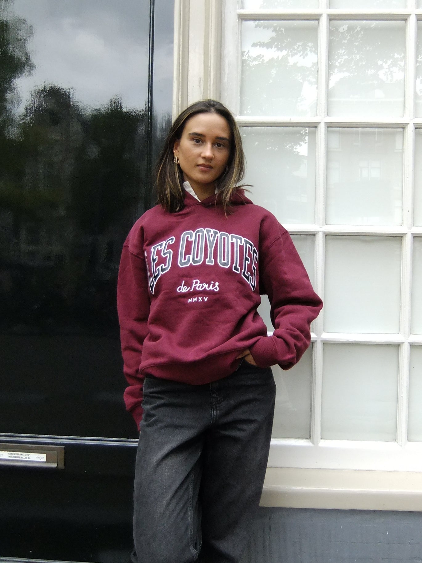 RELAXED FIT COLLEGE HOODIE