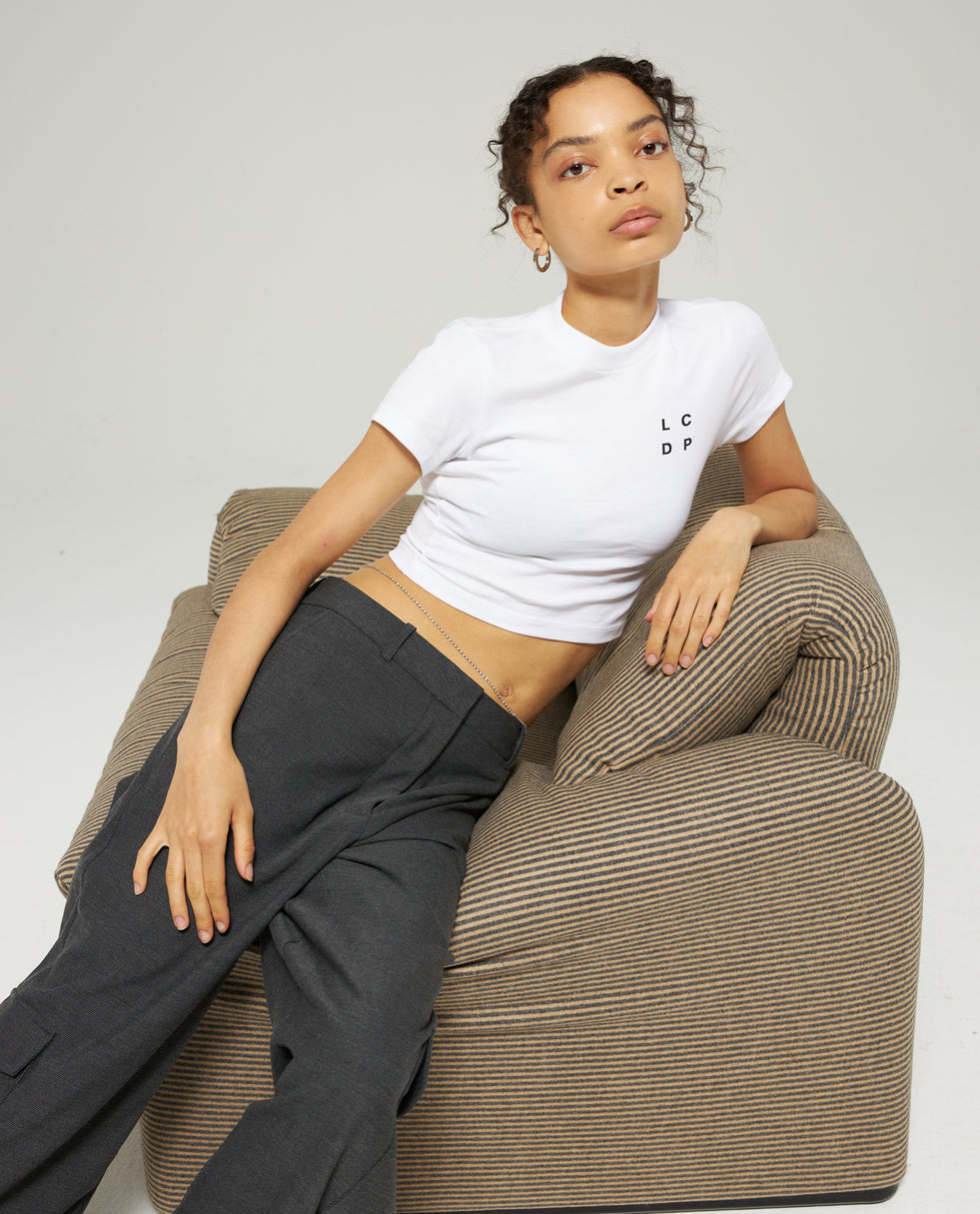 CROPPED LOGO T-SHIRT