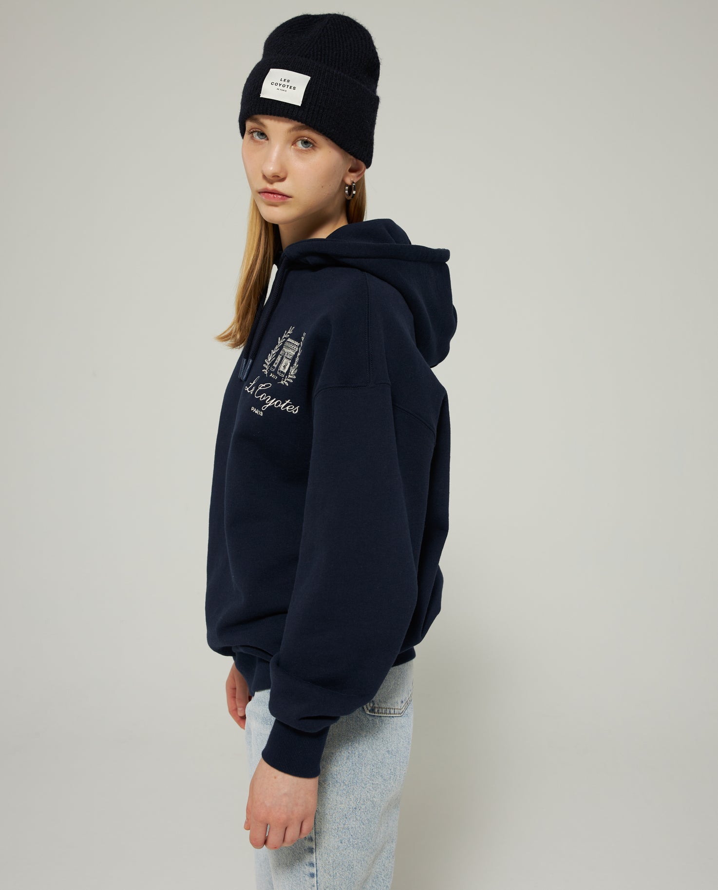 OVERSIZED CHEST EMBROIDERY HOODIE