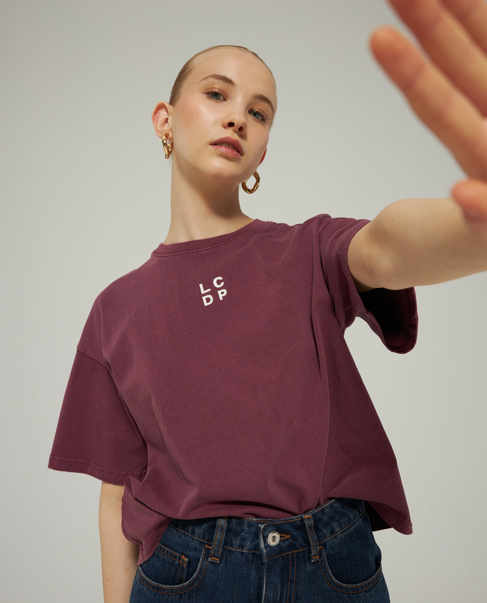 BOXY GARMENT DYED T-SHIRT